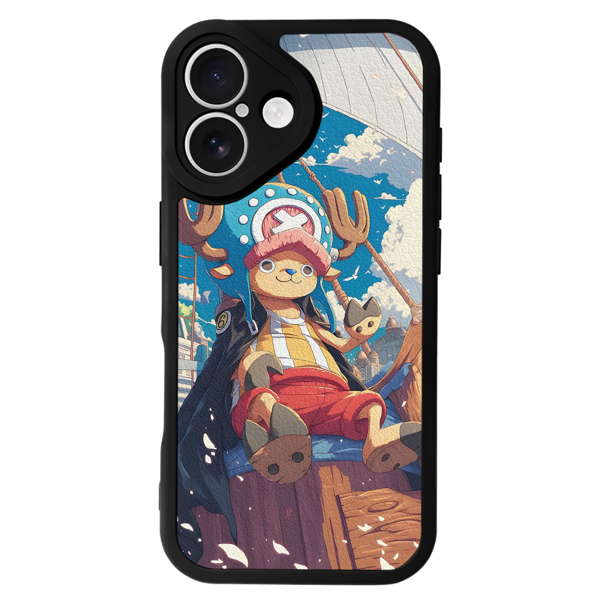 （画像用） ワンピース ONE PIECE 【iPhone 16シリーズ対応】シリコンスマホケース（レザー調） 材質：シリコン